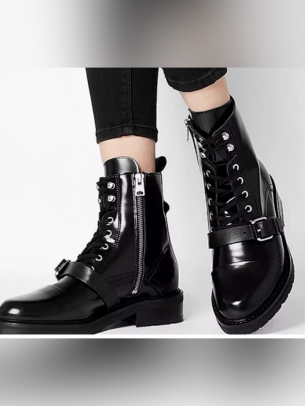 All saints donita lace up boots